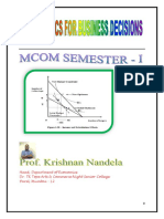 Economics For Business Decisions Book 2 For M.com Sem 1 2019