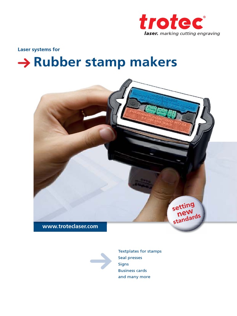 Laser Engraving Rubber Stamps PDF Engraving Media Technology