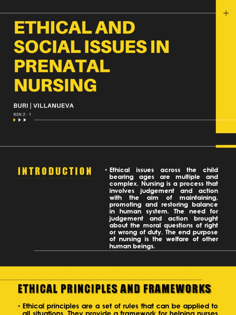 MCN Ethical and Social Issues in Prenatal Nursing | PDF | Autonomy ...