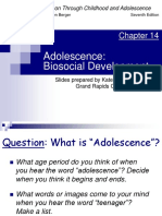 Adolescence: Biosocial Development: The Developing Person Through Childhood and Adolescence