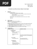 A Detailed Lesson Plan in Science Subject (Grade 3sped)