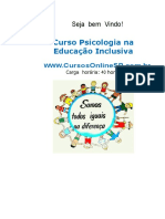 Curso Psicologia Na Educa o Inclusiva SP 75551 PDF