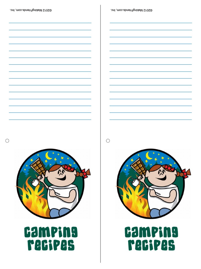 Camping Recipes PDF Western Cuisine Regional & Ethnic Food