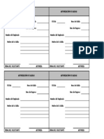 Formato Autorización de Salidas