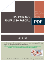 Usufructo y Usufructo Parcial