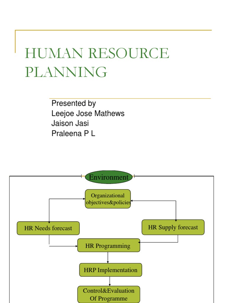 Human Resource Planning | PDF | Human Resources | Forecasting