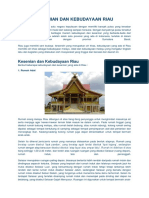 Kesenian Dan Kebudayaan Riau