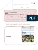 Diagrama de tallo y hoja: actividades para construir y analizar