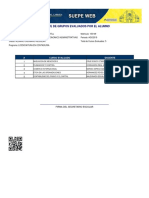 Reporte de Grupos Evaluados Por El Alumno: # Curso Evaluado Docente