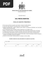 Prova Fiscal de Cadastro