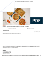 Cuatro Opciones - Cómo Preparar Pizzas Caseras - Buenazo - La República