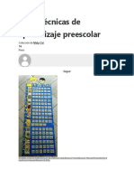 Tecnicas de A Técnicas de Aprendizaje Preescolar