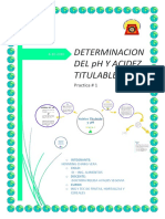 DETERMINACIÓN DE PH y ACIDEZ TITULABLE TOTAL