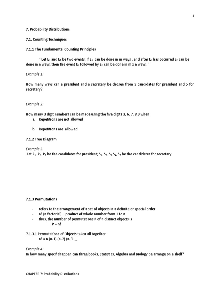 Probability and Statistic | PDF | Probability | Set (Mathematics)