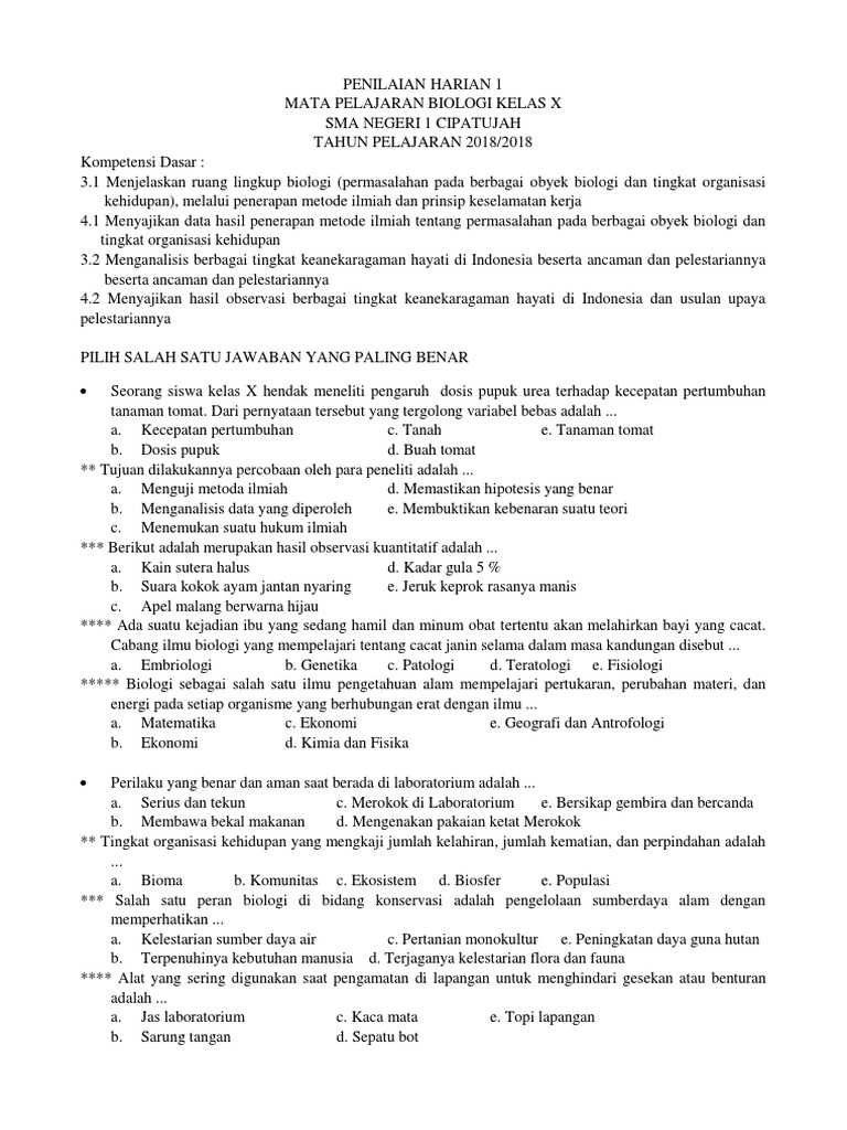 Salah satu peran biologi di bidang konservasi adalah pengelolaan sumber daya alam dengan memperhatik