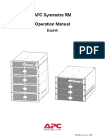 APC Symmetra RM Operation Manual: English