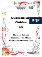 Curriculum Guides In: Physical Science Disciplines and Ideas Politics and Governance