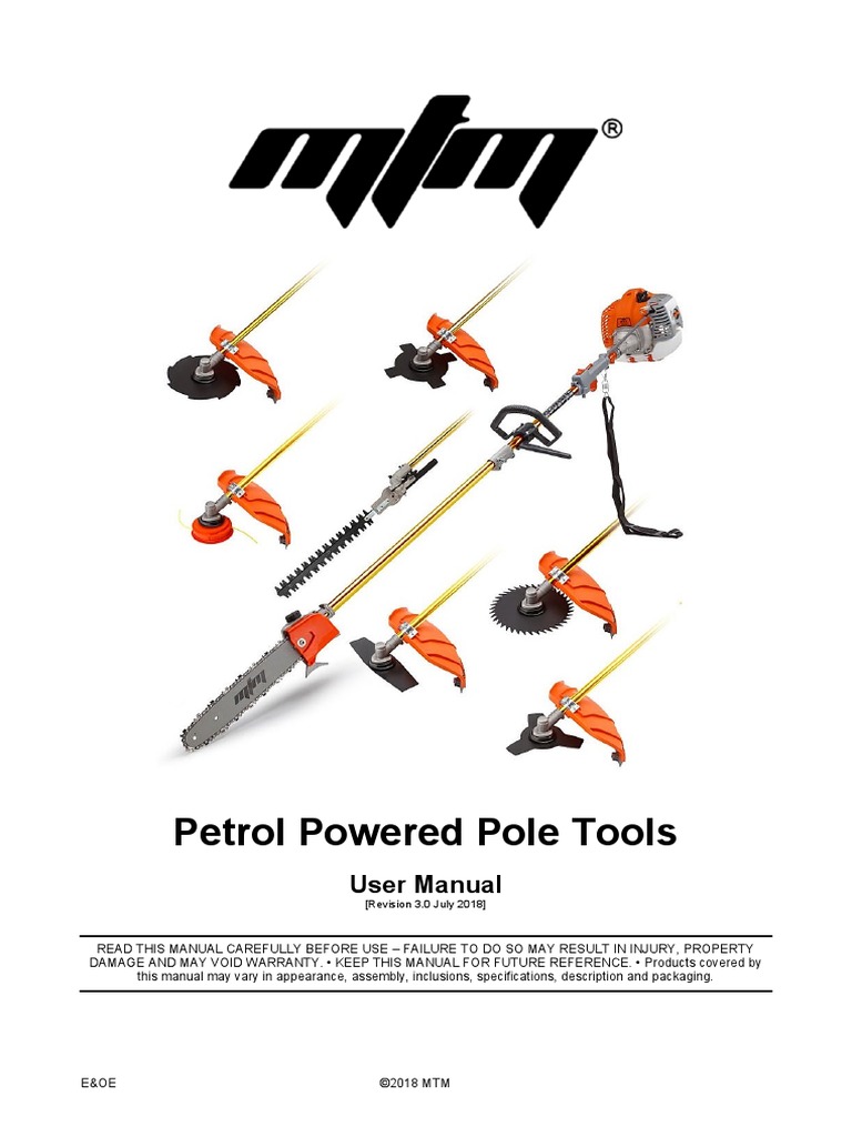 MTM Pole Chainsaw Manual PDF Combustion High Voltage