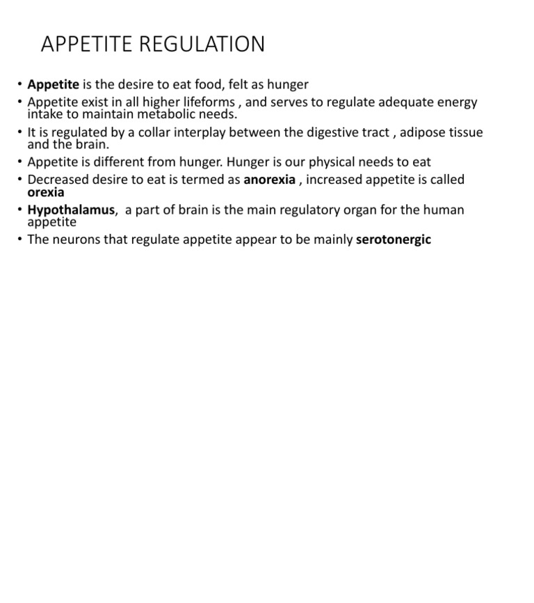 Appetite | PDF