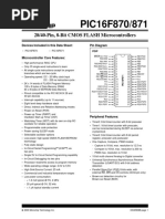 Datasheet PIC16f870