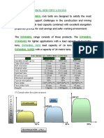 EMCOR EXPANBOL Rock Bolt Specifications for Construction & Mining Up to 24 Metric Tons