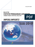 Buletin Impor November 2010