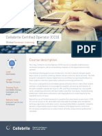 Cellebrite Certified Operator (CCO) : Course Description