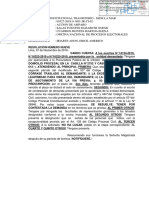 Resolución de Aceptación de La Contestación de La Demanda.