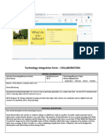 Technology Integration Template-Collaboration