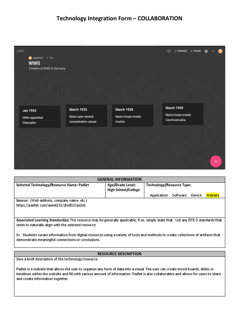 Padlet for Collaborative Learning | PDF | Learning | Communication