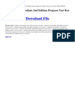 File: Solutions Intermediate 2nd Edition Progress Test Key