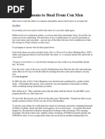 10 Lessons To Steal From Con Men | PDF | Confidence Tricks ...