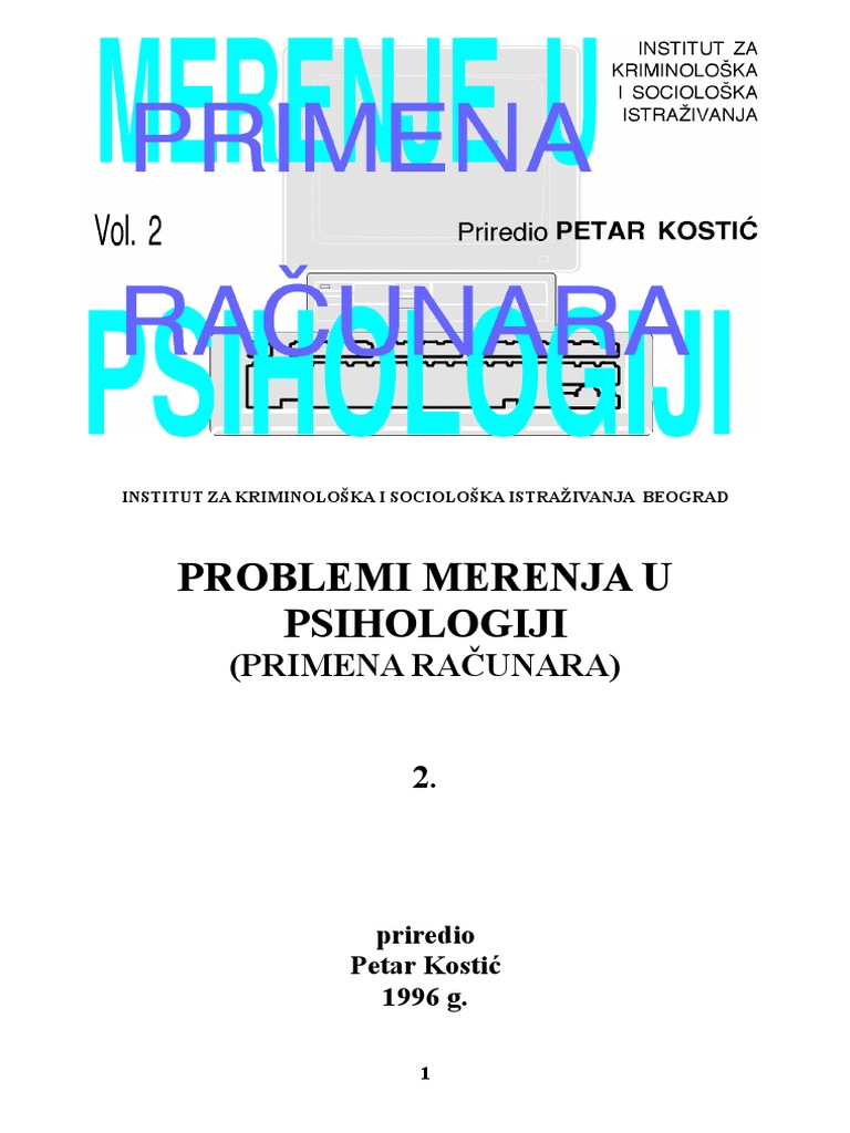 Primena Racunara U Psihologiji | PDF
