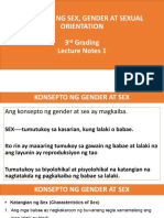 Konsepto NG Sex Gender at Sexual Orientation PDF