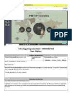 Technology Integration Template-Presentation Brett Migliore 1