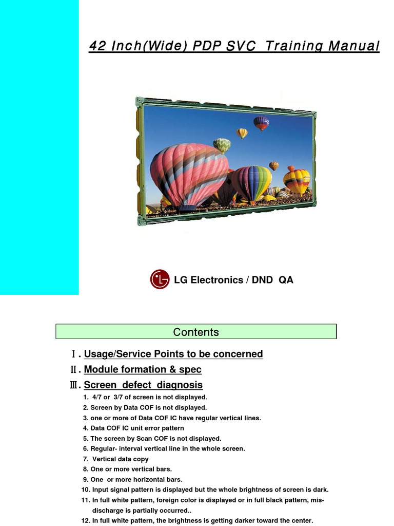 42 Inch PDP TM | PDF