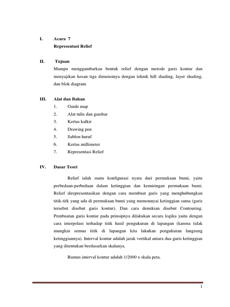 Representasi Relief | PDF | Metode & Bahan Ajar