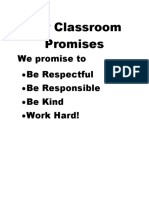 Our Classroom Promises