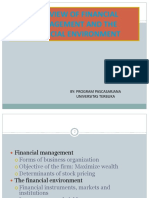 Overview of Financial Management and The Financial Environment