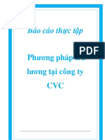 Báo cáo thực tập: Phương pháp trả lương tại công ty CVC