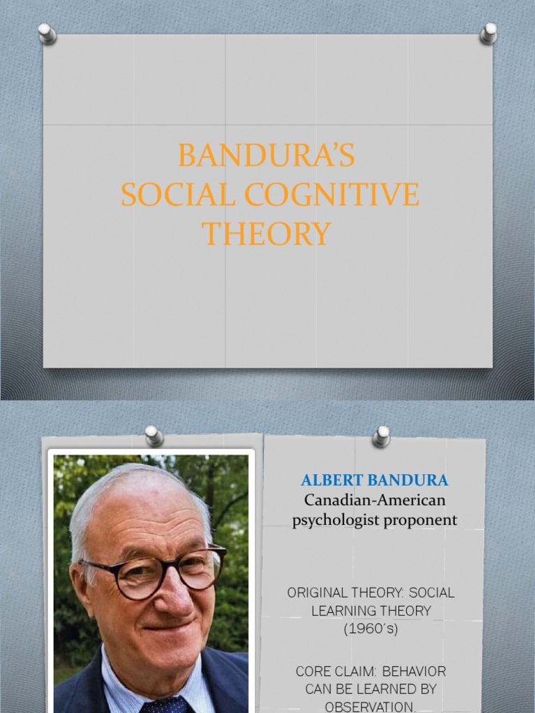 Bandura's Social Cognitive Theory Explained | PDF | Applied Psychology ...
