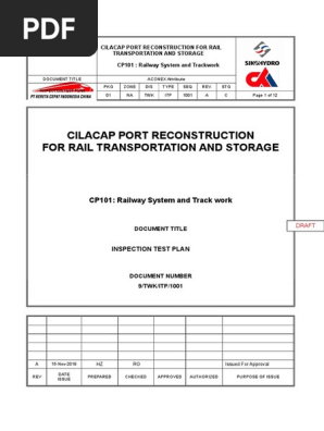 ITP | PDF | Construction Management | Track (Rail Transport)
