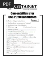 Current Affairs(Volume -I)