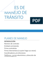 Planes de Manejo de Transito