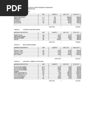 Bill of Materials