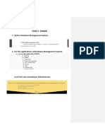 Unit 1-2mark: 1. Define Database Management System