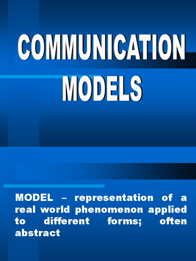 Overview of Communication Models | PDF | Rhetoric | Communication