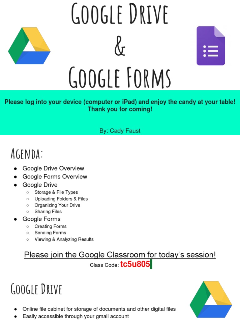 Google Drive and Forms Overview | PDF | Computer File | System Software