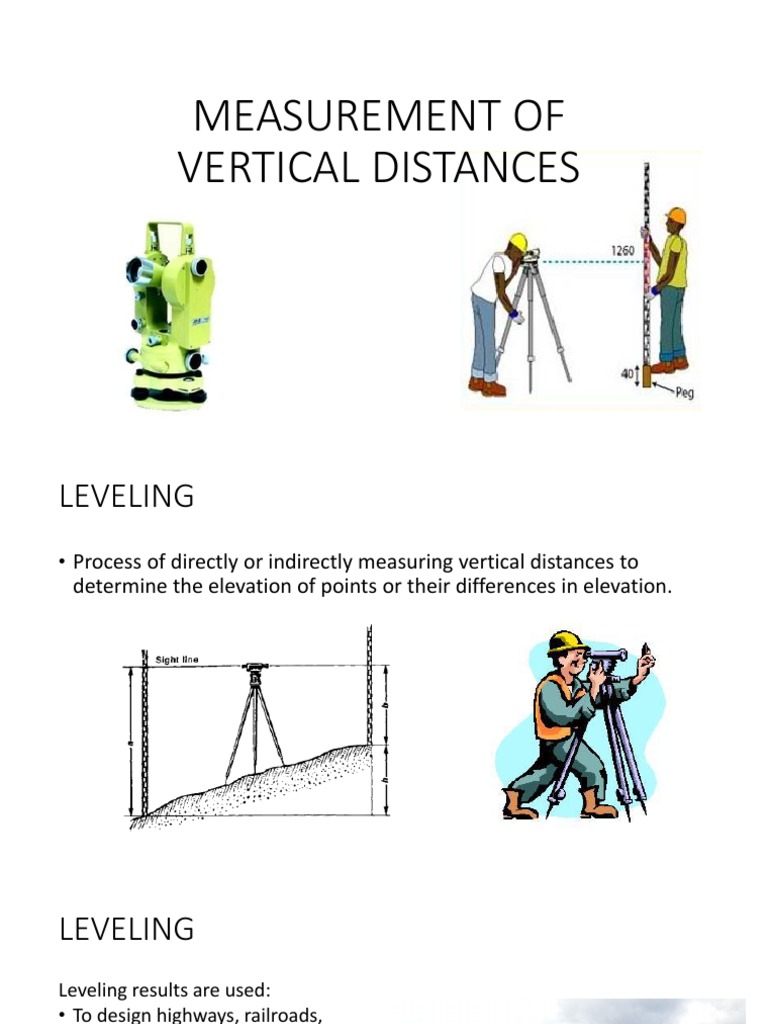 Vertical Distance Measurement in Surveying | PDF | Sea Level | Line ...