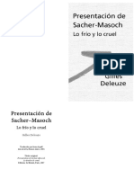 Deleuze Presentacion de Sacher Masoch PAGS Bklt